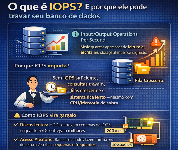 O que é IOPS e por que ele pode travar seu banco de dados